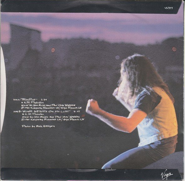 Gillan - Trouble (7", Single) - Image 2