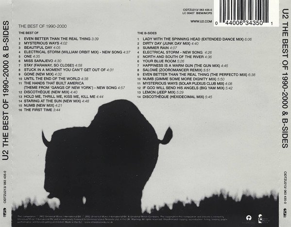 U2 - The Best Of 1990-2000 & B-Sides (2xCD, Comp) - Image 2