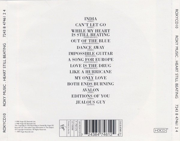 Roxy Music - Heart Still Beating (HDCD, Album, RE, RM) - Image 2
