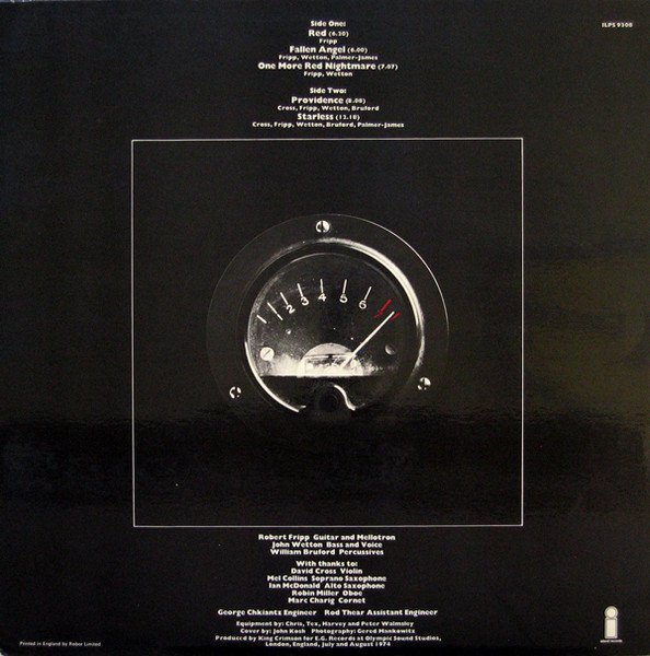 King Crimson - Red (LP, Album) - Image 2