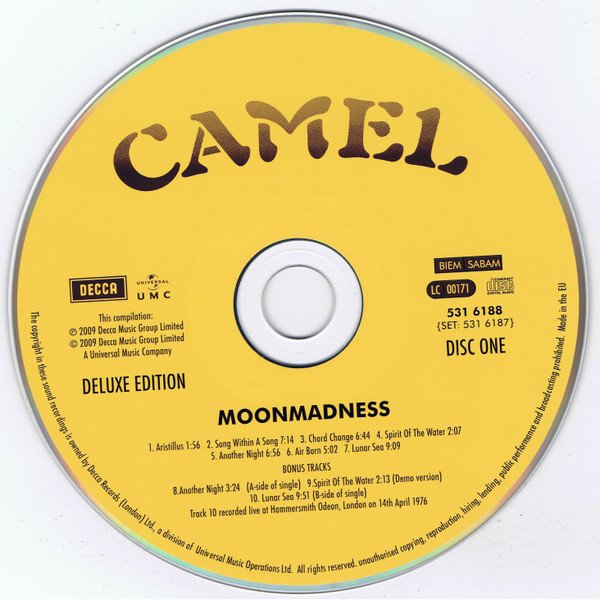 Camel - Moonmadness (2xCD, Album, Dlx, RE, RM) - Image 3