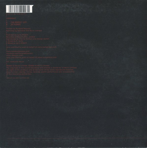 Hundred Reasons - The Perfect Gift (7", Single) - Image 2