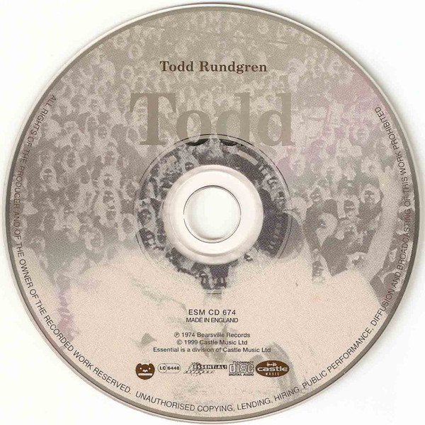 Todd Rundgren - Todd (CD, Album, RE, RM) - Image 3