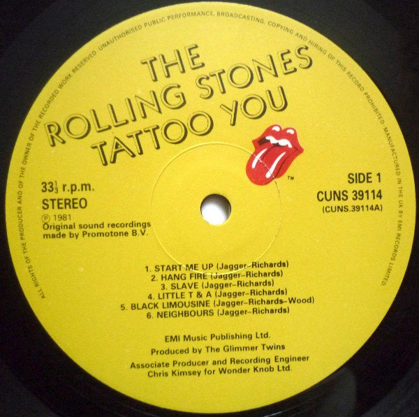 Rolling Stones* - Tattoo You (LP, Album) - Image 3