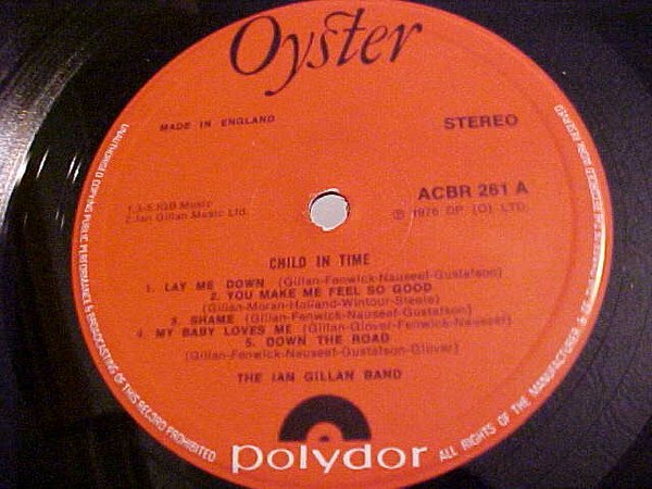 Ian Gillan Band - Child In Time (LP, Album, Club, Gat) - Image 2