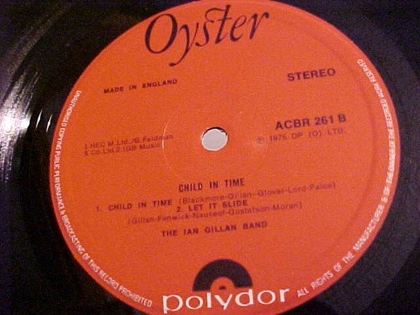 Ian Gillan Band - Child In Time (LP, Album, Club, Gat) - Image 3