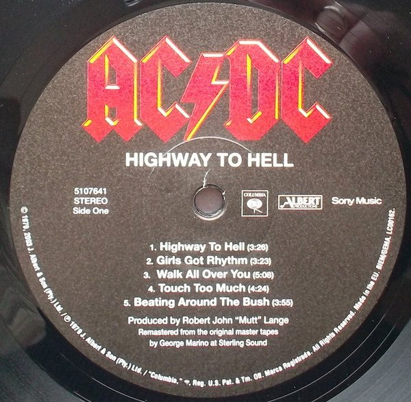 AC/DC - Highway To Hell (LP, Album, RE, RM, 180) - Image 3