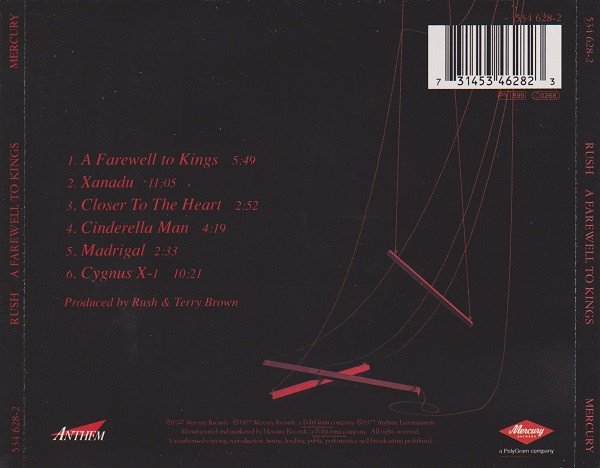 Rush - A Farewell To Kings (CD, Album, RE, RM) - Image 2