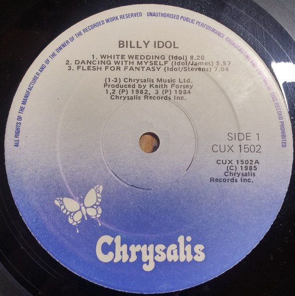 Billy Idol - Vital Idol (LP, Album, Comp) - Image 3