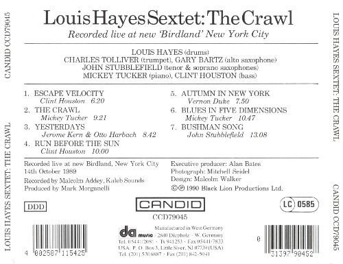 Louis Hayes Sextet - The Crawl (CD, Album) - Image 2