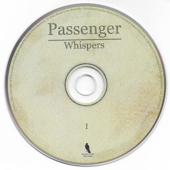 Passenger (10) - Whispers I (CD, Album, Car) - Image 3