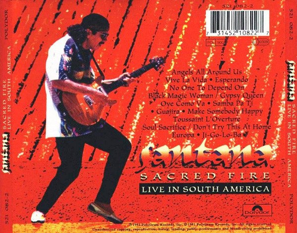 Santana - Sacred Fire - Live In South America (CD, Album) - Image 2