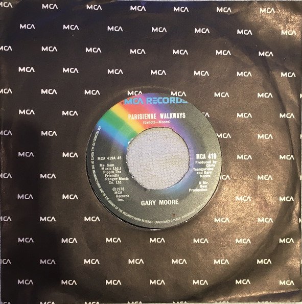 Gary Moore - Parisienne Walkways (7", Single, Com) - Image 3