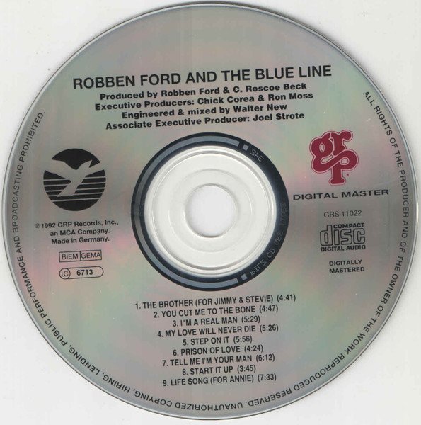 Robben Ford & The Blue Line - Robben Ford & The Blue Line (CD, Album) - Image 3