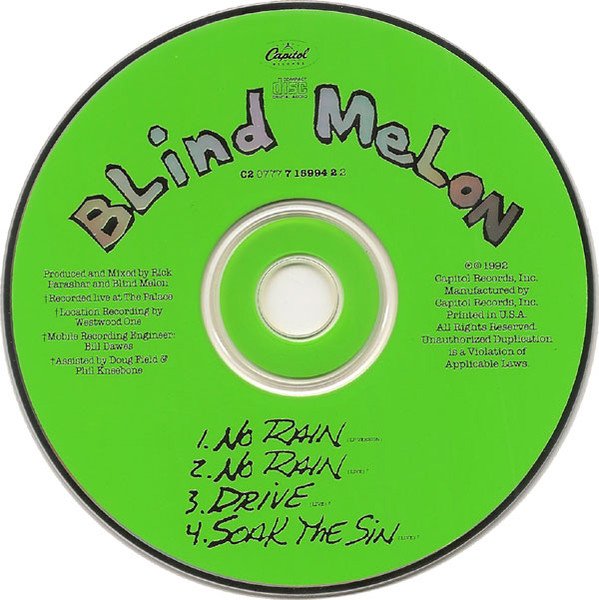 Blind Melon - No Rain (CD, Maxi) - Image 3