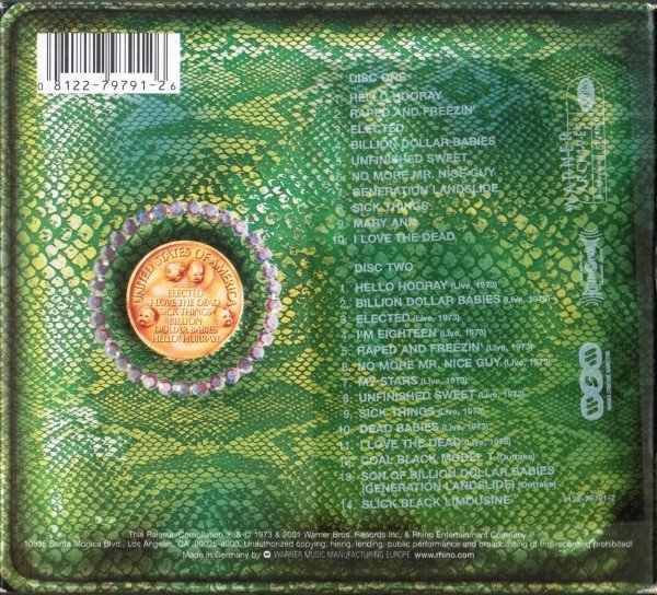 Alice Cooper - Billion Dollar Babies (CD, Album, RE, RM + CD, RM, Bon + Dlx) - Image 3