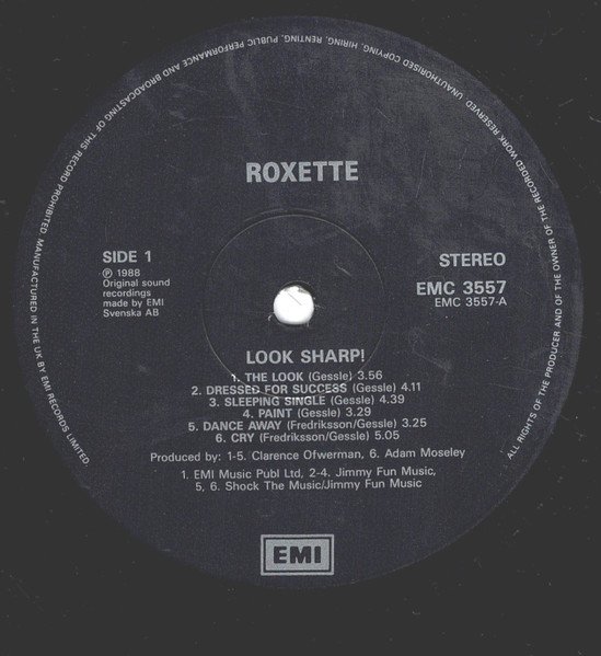 Roxette - Look Sharp! (LP, Album) - Image 3