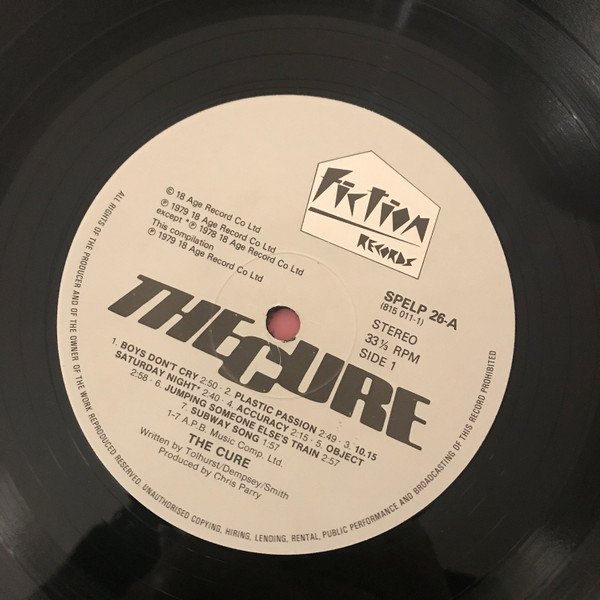 The Cure - Boys Don't Cry (LP, Album, Comp, RE) - Image 3