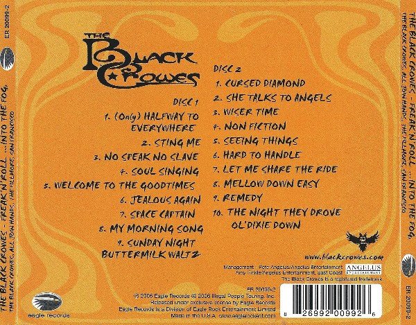 The Black Crowes - Freak 'N' Roll ...Into The Fog, The Black Crowes, All Join Hands, The Fillmore, San Francisco (2xCD, Album) - Image 2