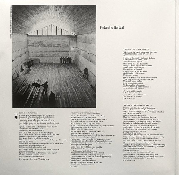 The Band - Cahoots (LP, Album, RE, RM, 180) - Image 2