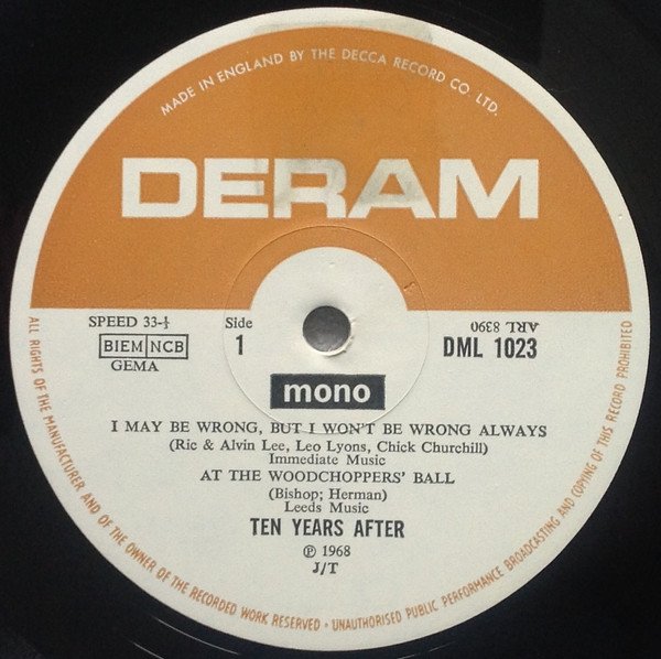 Ten Years After - Ten Years After Undead (LP, Album, Mono) - Image 3