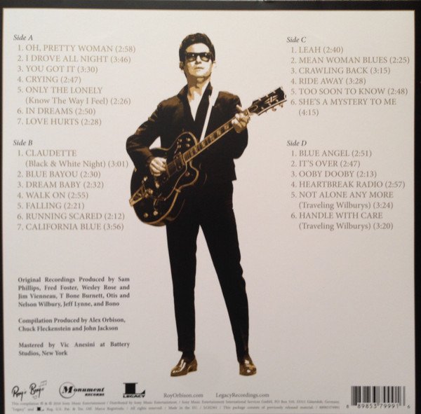 Roy Orbison - The Ultimate Collection (2xLP, Comp) - Image 3