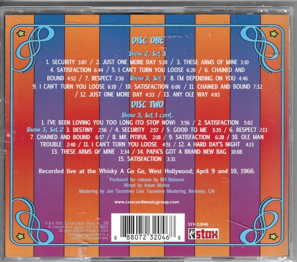 Otis Redding & His Orchestra* - Live On The Sunset Strip (2xCD, Album) - Image 2