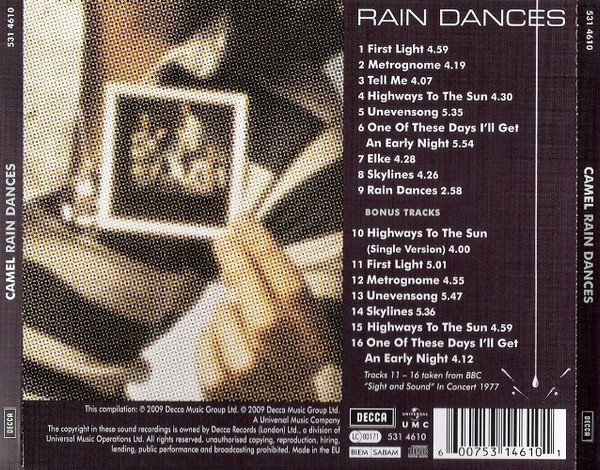 Camel - Rain Dances (CD, Album, RE, RM) - Image 2