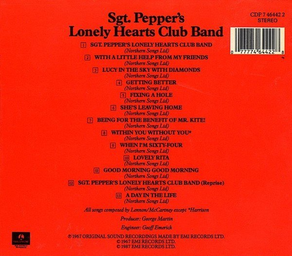 The Beatles - Sgt. Pepper's Lonely Hearts Club Band (CD, Album, RE, Sli) - Image 2
