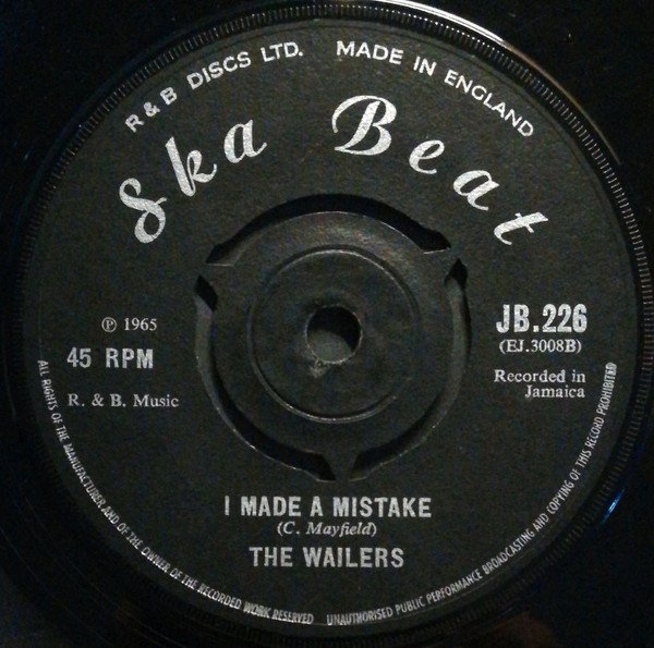 The Soul Bro's* / The Wailers - Train To Ska-Ville / I Made A Mistake (7", Single) - Image 2