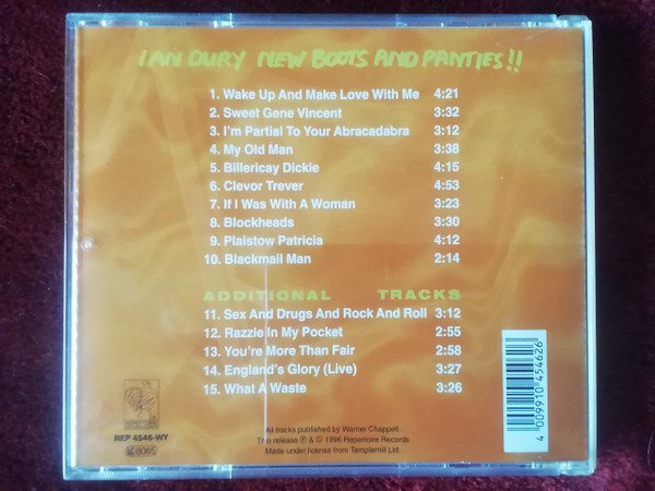 Ian Dury - New Boots And Panties!! (CD, Album, RE, RP) - Image 2