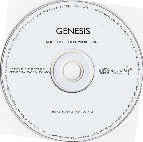 Genesis - ...And Then There Were Three... (CD, Album, RE, RM, RP) - Image 3
