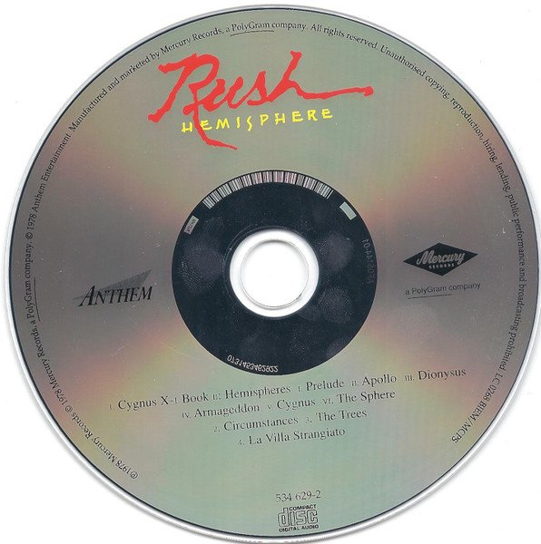 Rush - Hemispheres (CD, Album, RE, RM, Opt) - Image 3