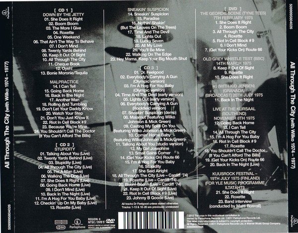 Dr. Feelgood - All Through The City (With Wilko 1974-1977) (3xCD, Comp, Mono, RE, RM + DVD-V, RE, NTSC) - Image 2
