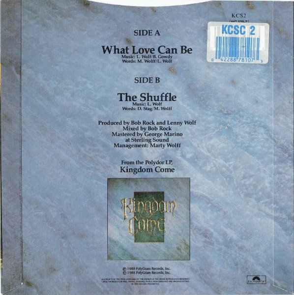 Kingdom Come (2) - What Love Can Be (7", Single, Ltd, Num, Blu) - Image 2