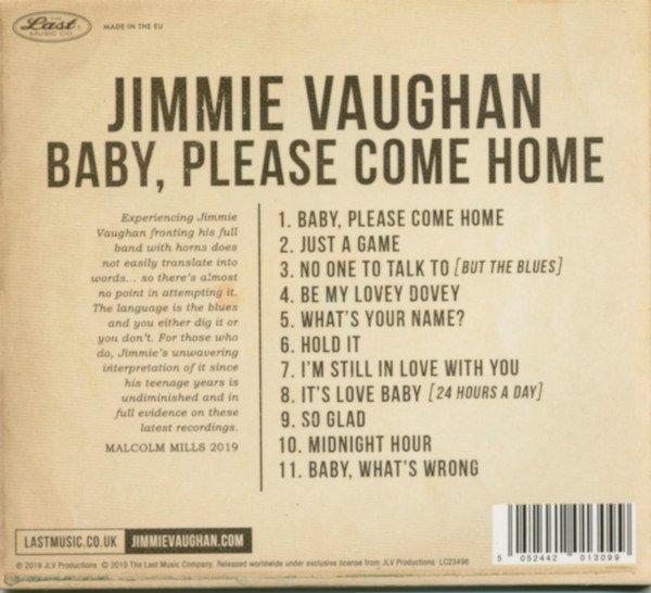 Jimmie Vaughan - Baby, Please Come Home (CD, Album) - Image 3