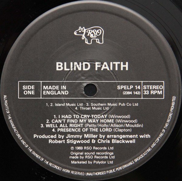 Blind Faith (2) - Blind Faith (LP, Album, RE) - Image 3