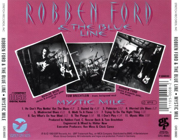 Robben Ford & The Blue Line - Mystic Mile (CD, Album) - Image 2