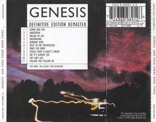 Genesis - ...And Then There Were Three... (CD, Album, RE, RM, RP) - Image 2