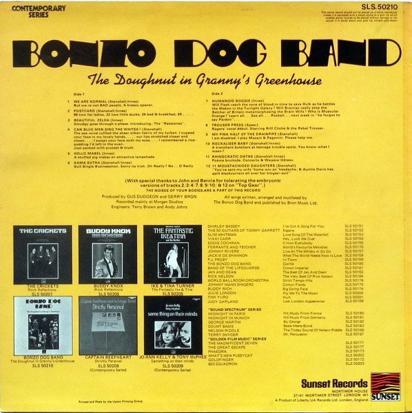 Bonzo Dog Band* - The Doughnut In Granny's Greenhouse (LP, Album, RE) - Image 2