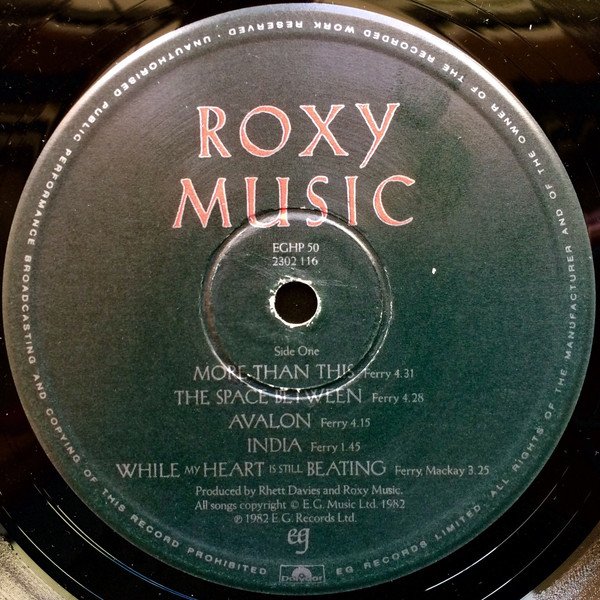Roxy Music - Avalon (LP, Album) - Image 3