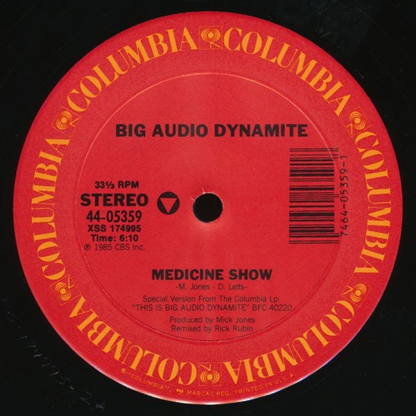 Big Audio Dynamite - Medicine Show (12", Single, Pit) - Image 3