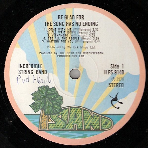 The Incredible String Band - Be Glad For The Song Has No Ending (LP, Album) - Image 3