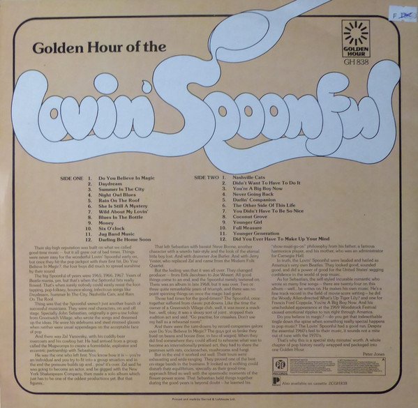 The Lovin' Spoonful - Golden Hour Of The Lovin' Spoonful (LP, Comp, Emb) - Image 2