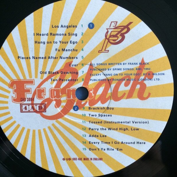 Frank Black - Frank Black (LP, Album) - Image 3