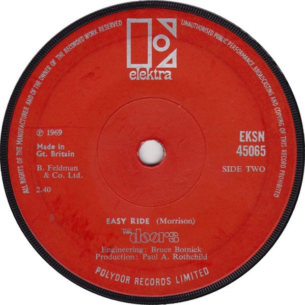 The Doors - Tell All The People (7", Single) - Image 2