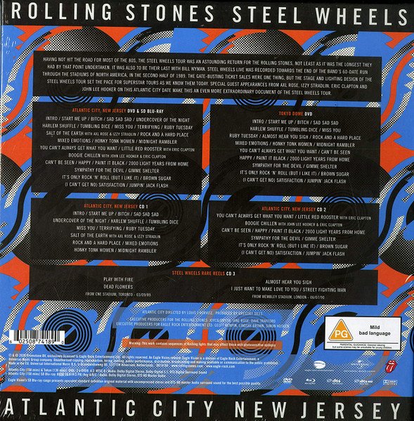 Rolling Stones* - Steel Wheels Live Atlantic City New Jersey (3xCD, Album + 2xDVD-V, NTSC, Dol + Blu-ray, Multic) - Image 2