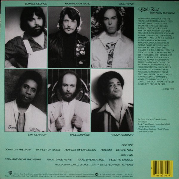 Little Feat - Down On The Farm (LP, Album, Spe) - Image 2