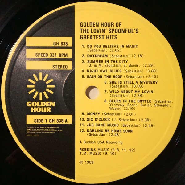 The Lovin' Spoonful - Golden Hour Of The Lovin' Spoonful (LP, Comp, Emb) - Image 3