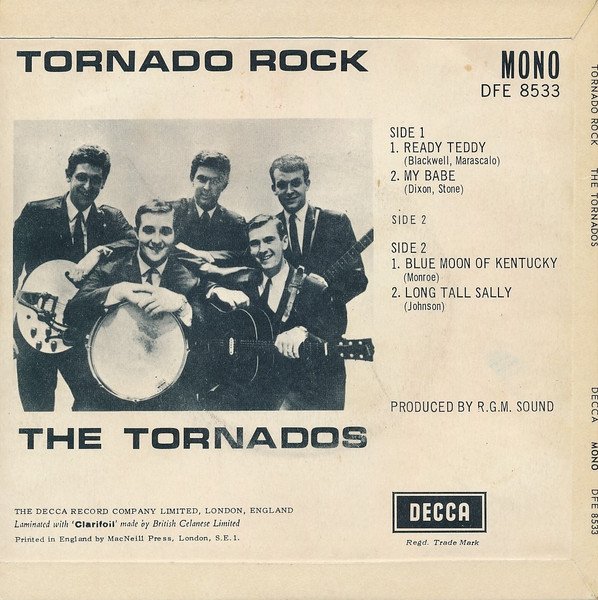 The Tornados - Tornado Rock (7", EP, Mono) - Image 2